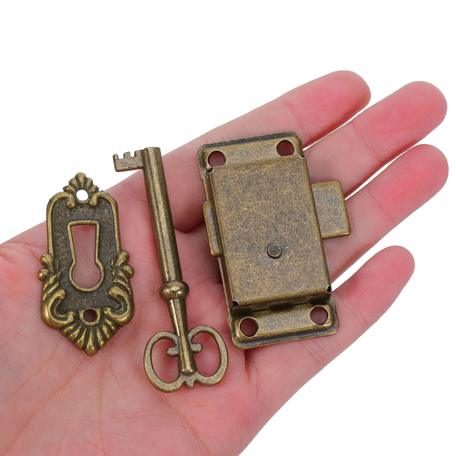 Vintage Furniture Hardware Replacement - 4 مجموعات من أقفال الخزائن ذات