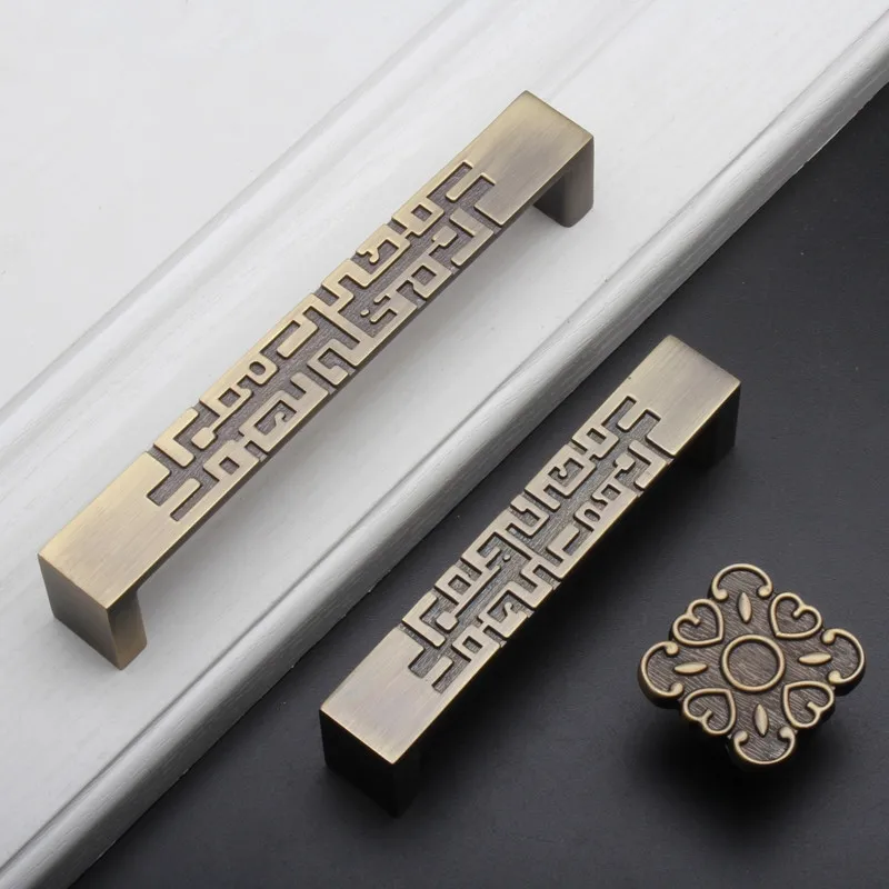 Unique Furniture Hardware Pulls - 2 قطعة درج النمط الصيني مقبض