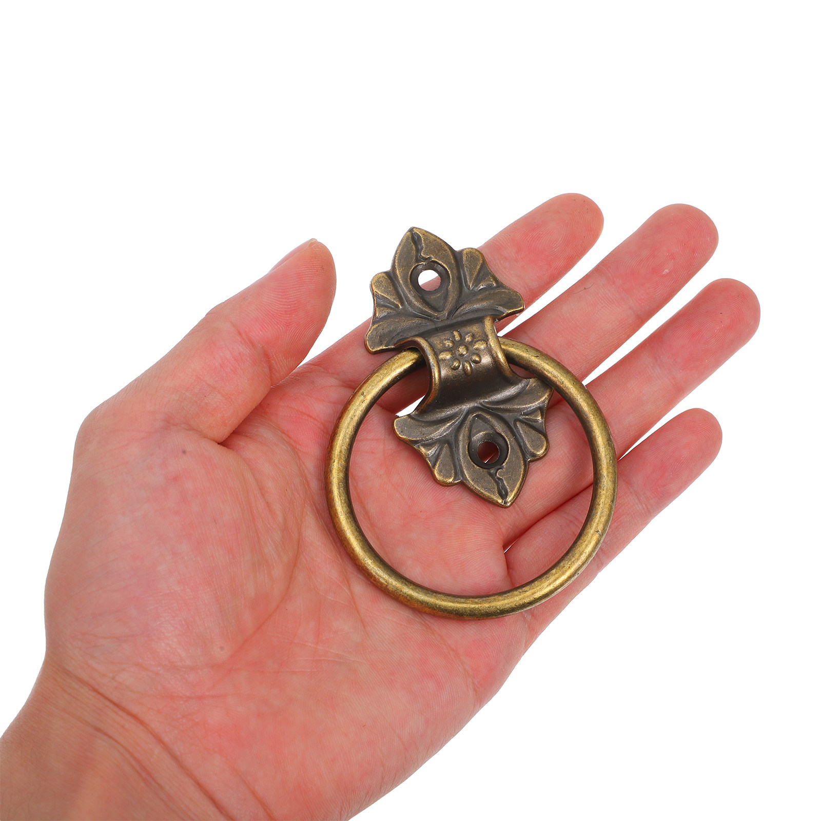 قطعتان من مقابض الأدراج الدائر - مراجعة Vintage Furniture Hardware Replacement وسعره