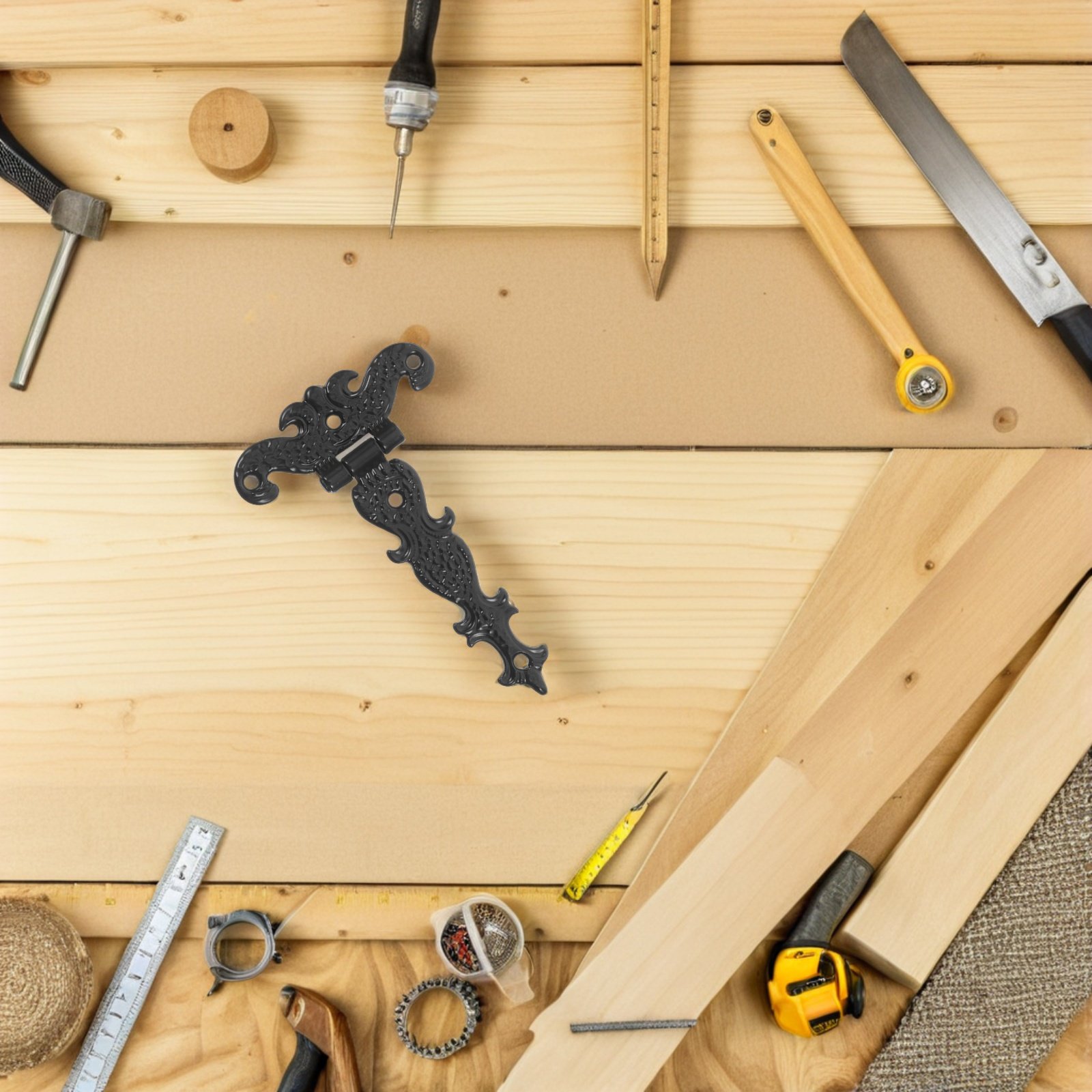 4 قطع مفصلات من سبائك الزنك بت - مراجعة Vintage Furniture Hardware Replacement وسعره