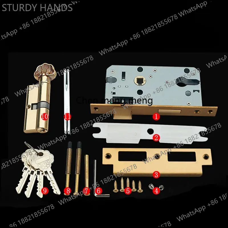 قفل باب نحاسي عالي الجودة صامت - مراجعة Furniture Grade Hardware وسعره
