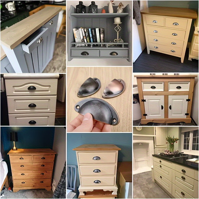 6 مقابض معدنية، مقابض أدراج بت - مراجعة Furniture Hardware Items وسعره
