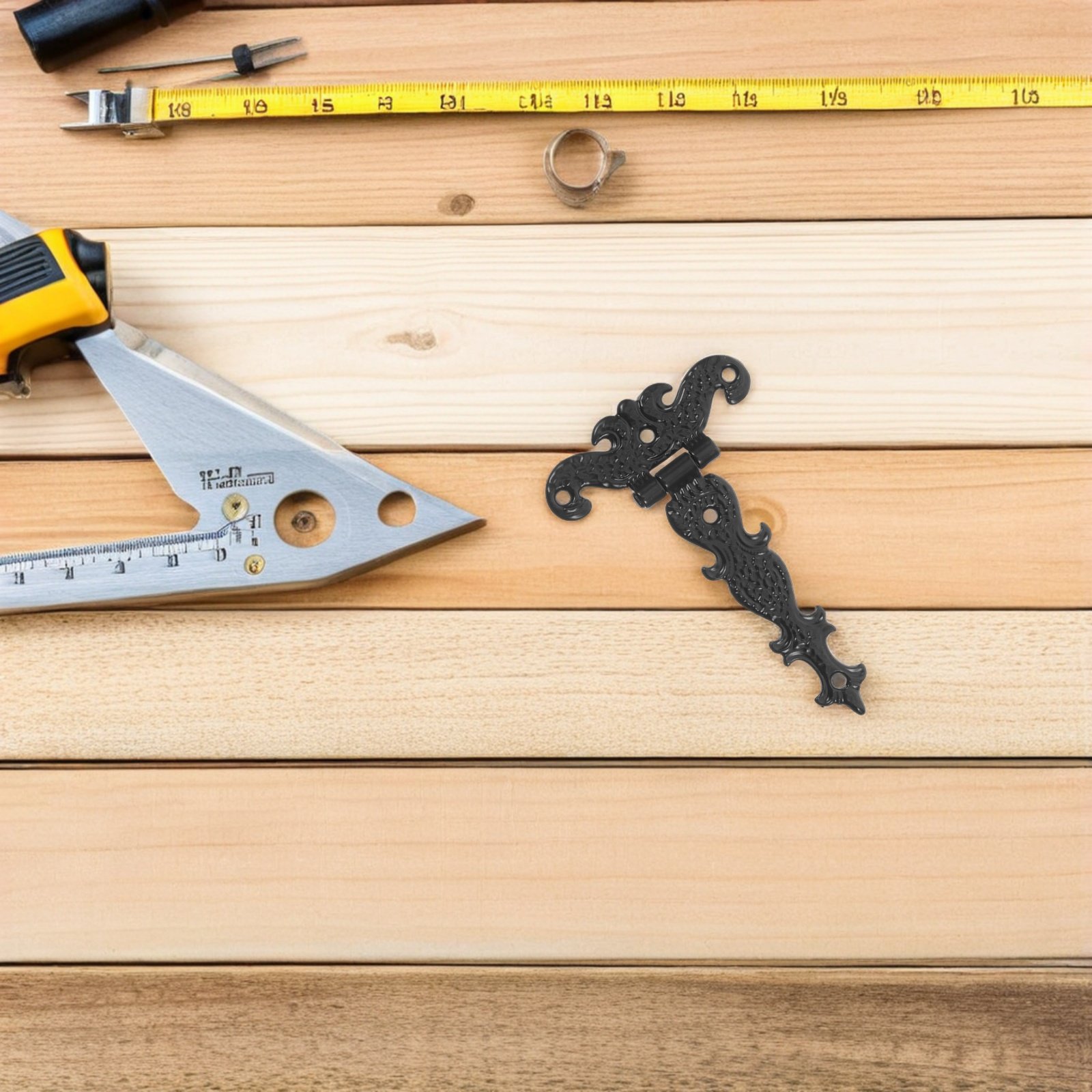 4 قطع مفصلات عتيقة من سبائك ال - مراجعة Vintage Furniture Hardware Replacement وسعره