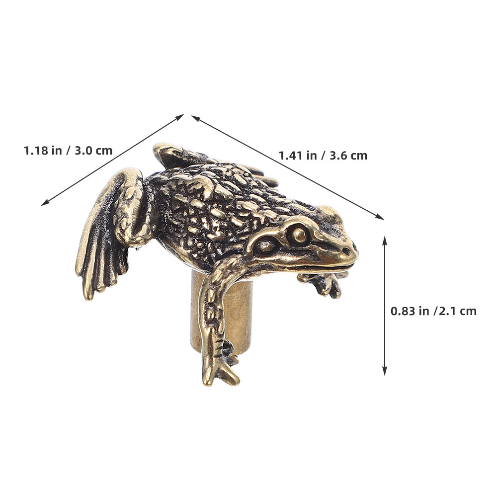 مقبضا باب نحاسيان على شكل ضفدع - مراجعة Unique Furniture Hardware Pulls وسعره