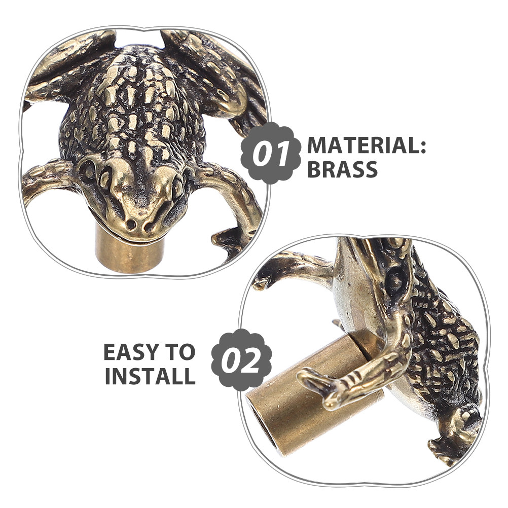 مقبضا باب نحاسيان على شكل ضفدع - مراجعة Unique Furniture Hardware Pulls وسعره